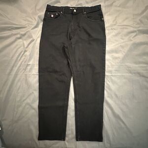 Vintage Chaps Ralph Lauren Jeans Mens 36x32 Straight Fit 90's Y2K Black Slacks